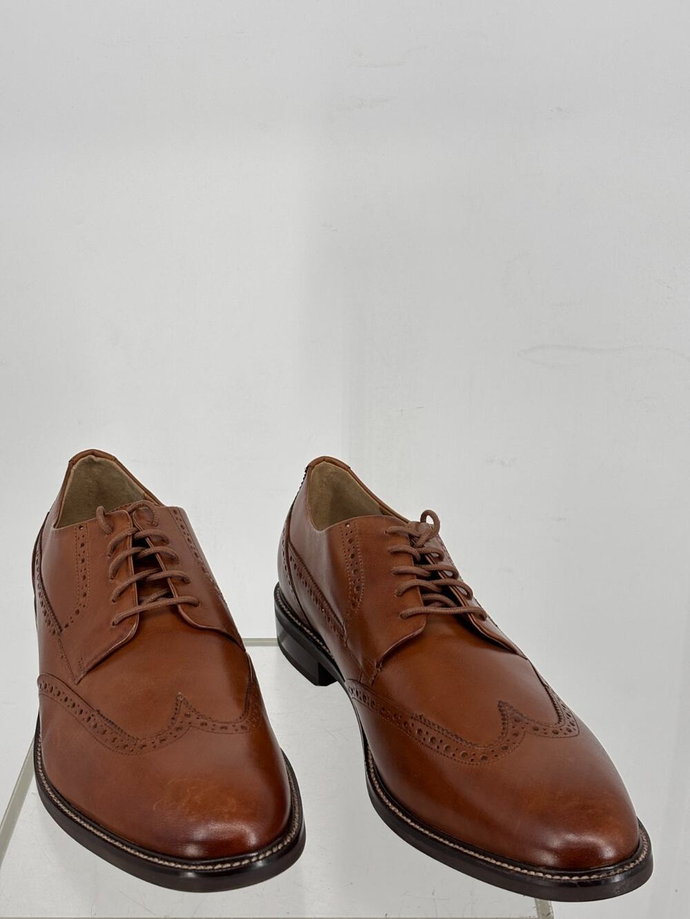 Cole Haan Warren Wing Oxford Shoes Mens 13M British Tan Leather Formal C20322